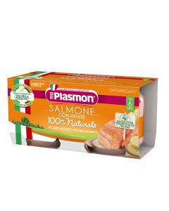 Plasmon Omogeneizzato Pesce Salmone con Verdure - 2x80 GR