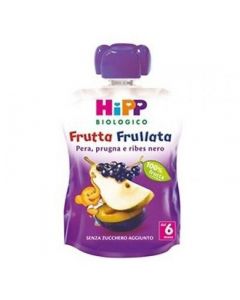 Hipp Frutta Frullata Pera Prugna e Ribes Nero - 90GR