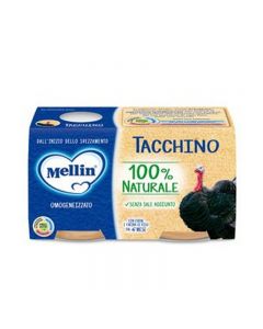 Mellin Omogeneizzato Carne Tacchino - 2X80 GR