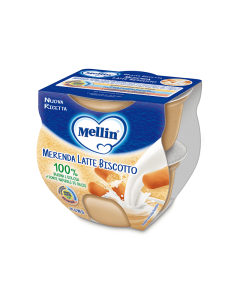 Mellin Merenda Latte e Biscotto - 2X100GR