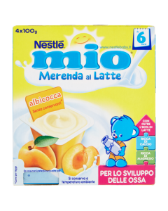 Mio Merenda Latte e Albicocca - 4X100GR