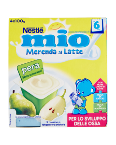 Mio Merenda Latte e Pera - 4X100GR