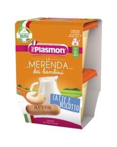 Plasmon Merenda Latte e Biscotto - 2X120GR