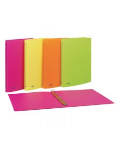 Raccoglitore ad Anelli Neon 15 MM - 22X30 CM - Colori Assortiti