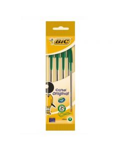 Bic Penna Cristal Original Verde - 4 PZ