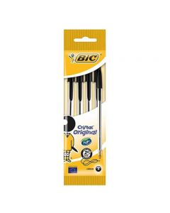 Bic Penna Cristal Original Nera - 4 PZ