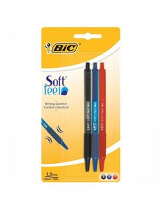 Bic Penna Soft Feel Clic Colori Assortiti - 3 PZ