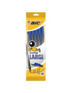 Bic Penna Cristal Large Blu - 5 PZ