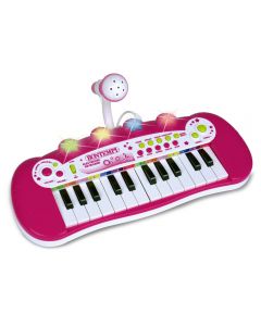 Bontempi 122971 - Tastiera da Tavolo 24 Tasti con Microfono Girl