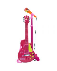 Bontempi 245872 - Chitarra Rock con Microfono Rosa