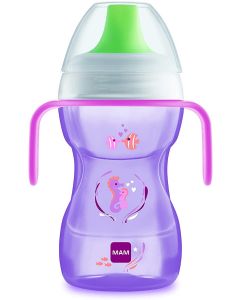 Mam Tazza Fun To Drink Cup con Manici e Beccuccio Rigido 270 ml - Girl