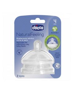 Chicco Tettarella Natural Feeling Flusso Regolabile 2 Pezzi