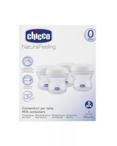 Chicco Contenitori Natural Feeling per Latte Materno 4pz