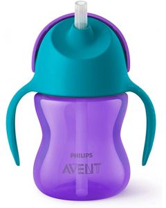 Avent Tazza Viola con Cannuccia Flessibile 200ml