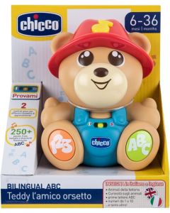 Chicco Teddy l’Amico Orsetto, Orso Parlante e Interattivo, bilingue