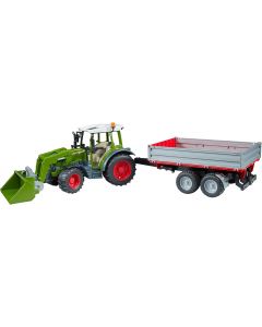 Trattore Fendt Vario 211 con Benna e Rimorchio - Bruder 02182