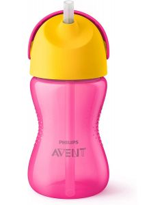 Avent Tazza Rosa con Cannuccia Flessibile 300ml