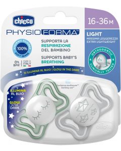 Chicco Succhietti Light 16-36M Lumi 2pz. - 710394100           