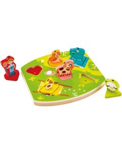 Hape Puzzle suoni del Cortile 