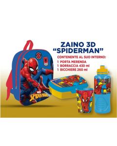 Zainetto spiderman 3d misura 30cm - VP1448SP