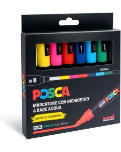 Osama Uniposca PM Colori Assortiti 8 Pezzi PC5M8P