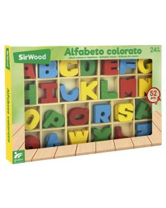 Sirwood Lettere Alfabeto In Legno 52pz 