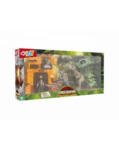 Playset Dinosauri con Veicoli