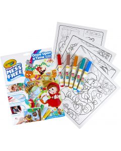 Crayola- Set con 18 Pagine 5 Pennarelli Senza Macchia