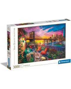 Puzzle Manhattan Balcony Sunset 3000pz. - 33552