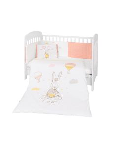 Kikkaboo Completo Tessile per Culla Rabbit in Love