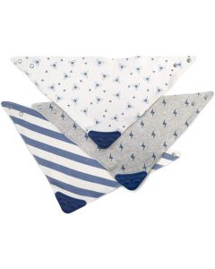 3 Bavaglini Bandana Bimbo con Massaggia Gengive - Lulabi 7872200             