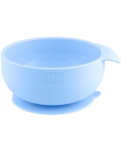 Chicco Ciotola in Silicone con Ventosa - Azzurro